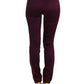 Elegant Purple Slim Pants