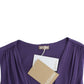 Elegant Purple Knee-Length Jersey Dress