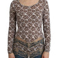 Elegant Floral Lace Longsleeve Top