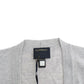 Cropped Virgin Wool Cardigan in Chic Gray