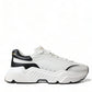 Chic Black & White Daymaster Leather Sneakers