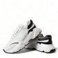 Chic Black & White Daymaster Leather Sneakers