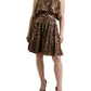 Leopard Print A-Line Cotton Dress