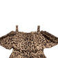 Leopard Print A-Line Cotton Dress