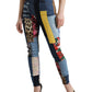 Vibrant Patchwork Skinny Jeans