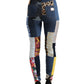 Vibrant Patchwork Skinny Jeans