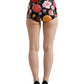 Multicolor Silk High Waist Hot Pants