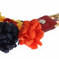 Chic Multicolor Raffia Leather Keychain