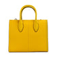 Mirella Small Jasmine Yellow Leather Top Zip Shopper Tote Bag