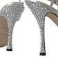 Elegant Crystal Embellished Heels Sandals