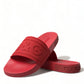 Radiant Red Men's Slide Sandals