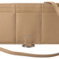 Beige Leather Shoulder Cardholder Shoulder Strap Wallet