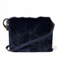 Exquisite Blue Mink Fur Shoulder Bag