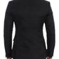 Elegant Black Silk Blend Two-Button Blazer