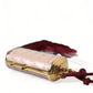 Exotic Pink Leather Mini Mirror Bag with Tassel