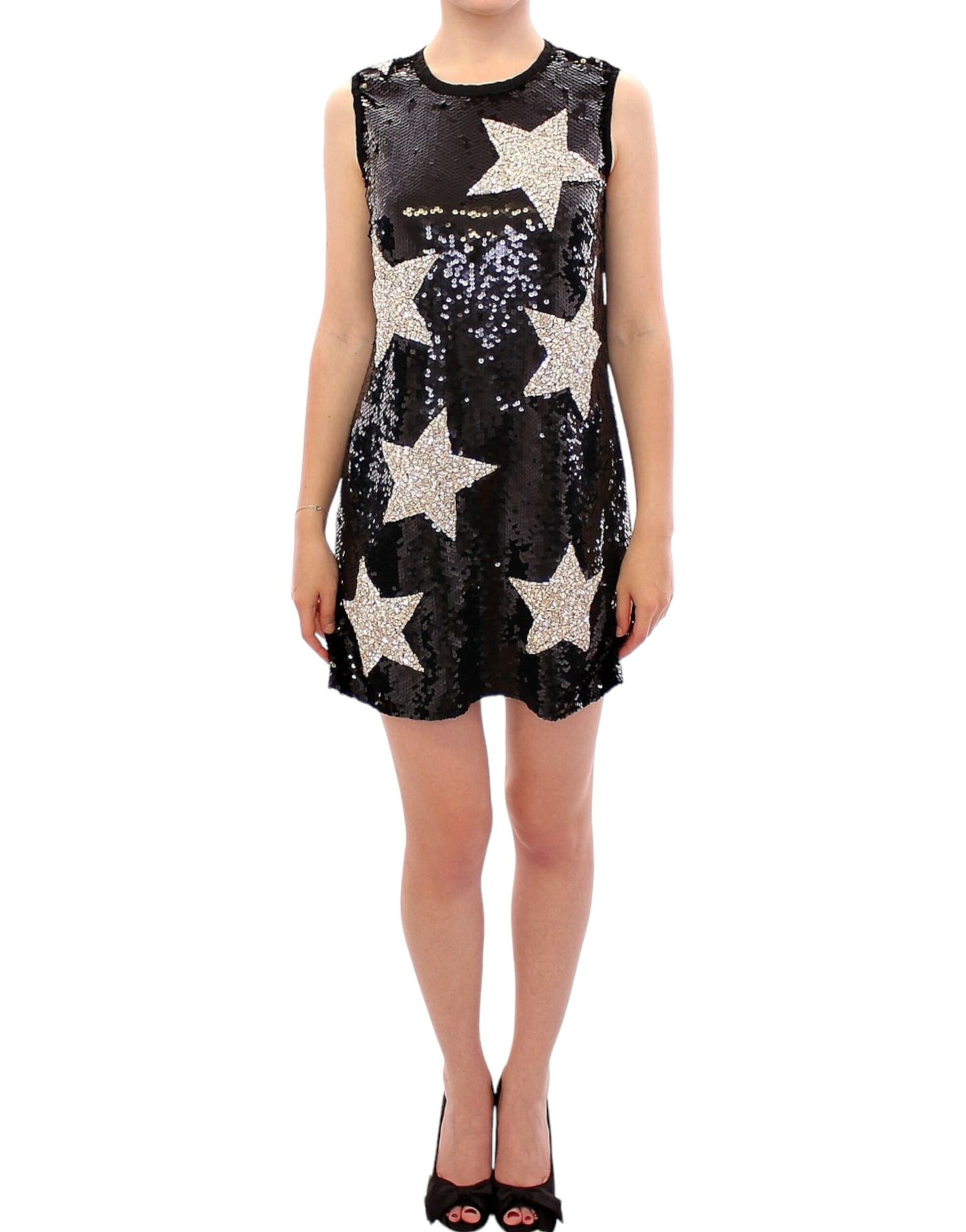 Swarovski Star-Studded Sequin Mini Dress