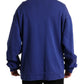 Royal Blue Cotton Crewneck Sweater