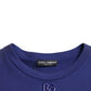 Royal Blue Cotton Crewneck Sweater