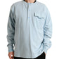 Elegant Light Blue Cotton Blend Crew Neck Sweater