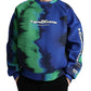 Multicolor Graphic Crew Neck Pullover Sweater