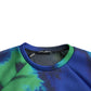 Multicolor Graphic Crew Neck Pullover Sweater