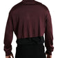 Maroon Turtleneck Viscose Sweater