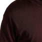 Maroon Turtleneck Viscose Sweater