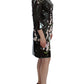 Elegant Floral Sheath Cocktail Dress