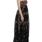 Elegant Strapless Silk Maxi Dress