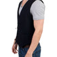 Elegant Striped Casual Vest - Cotton Blend