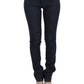 Chic Dark Blue Skinny Leg Jeans