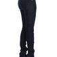 Chic Dark Blue Skinny Leg Jeans