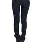 Chic Dark Blue Skinny Leg Jeans