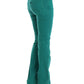 Chic Green Straight Leg Jeans for Sophisticated Style