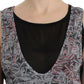 Elegant Sleeveless Black & Red Top