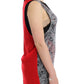 Elegant Sleeveless Black & Red Top