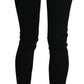 Chic Black Low Waist Slim Fit Skinny Jeans