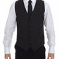 Classic Gray Wool Blend Dress Vest