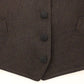 Brown Cotton Blend Dress Vest Gilet