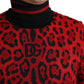 Elegant Leopard Turtleneck Sweater