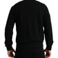 Elegant Crew Neck Cotton Blend Sweater