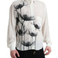 Elegant Floral Silk Dress Shirt