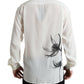 Elegant Floral Silk Dress Shirt