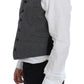 Elegant Single Breasted Gray Dress Vest