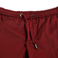 Maroon Cotton Stretch Jogger Pants