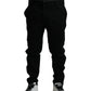 Elegant Cotton Stretch Jogger Pants