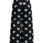 Elegant Wide Leg Signature Print Pants