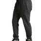 Elegant Dark Gray Wool Blend Joggers