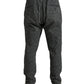 Elegant Dark Gray Wool Blend Joggers