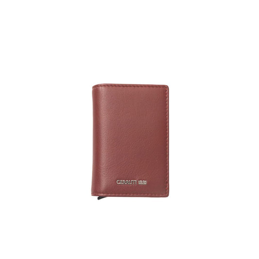 Red Calf Leather Men Wallet